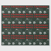 ローバーディフェンダークリスマス紙、ギフト紙、SUV ラッピングペーパー (フラット)