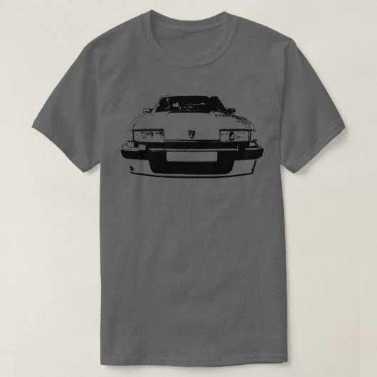 ローバーSD1 1980s英国クラシックモノブロック Tシャツ (デザイン正面)