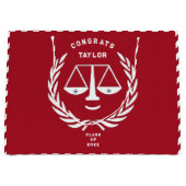 ローパーソナライズされたスクール卒業大抱き枕 ラージペーパーバッグ (正面)