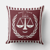 ローパーソナライズされたスクール卒業装飾用クッション クッション (正面)
