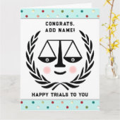 ローパーソナライズされたスクール卒業 カード (黄色い花)