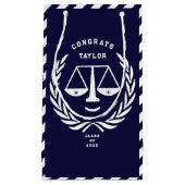 ローパーソナライズされたスクール卒業 スモールペーパーバッグ (正面)