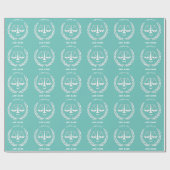 ローパーソナライズされたル・スクールの卒業生への贈り物 ラッピングペーパー (フラット)