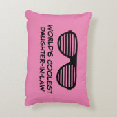 ローピンクールクの世界の娘おもしろい アクセントクッション (裏面(縦))