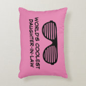 ローピンクールクの世界の娘おもしろい アクセントクッション (正面(垂直))