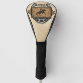 ローピングカウボーイADD名ウェスタンファミリーホースランチ ゴルフヘッドカバー (正面)