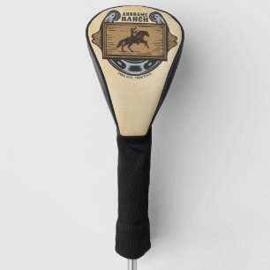 ローピングカウボーイADD名ウェスタンファミリーホースランチ ゴルフヘッドカバー