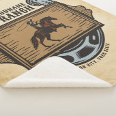 ローピングカウボーイADD名ウェスタンファミリーホースランチ シェルパブランケット (3/4)