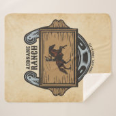 ローピングカウボーイADD名ウェスタンファミリーホースランチ シェルパブランケット (正面(横))