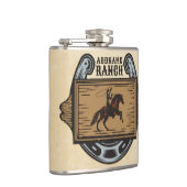 ローピングカウボーイADD名ウェスタンファミリーホースランチ フラスク (右)