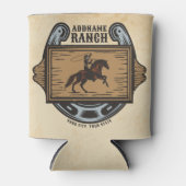 ローピングカウボーイADD名ウェスタンファミリーホースランチ 缶クーラー (正面)