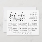 ローフのパウンドケーキのミニマリストのベーカー気にの指示 サンキューカード (正面)