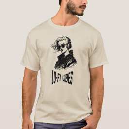 ローファイ・バイブス ベクターアート Tシャツ