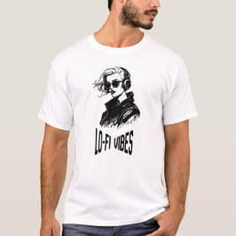 ローファイ・バイブス ベクターアート Tシャツ