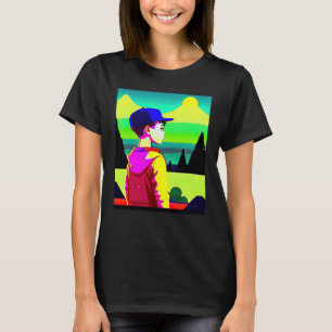 ローファイ ヒップホップ チルホップ チルビーツ ローファイ エステティック Tシャツ
