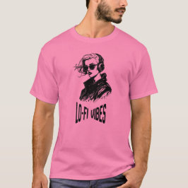 ローファイ ヴァイブス ベクターアート Tシャツ