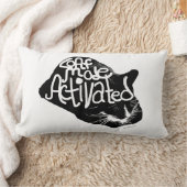 ローフモード活性化キャットユーモアおもしろいアート ランバークッション (ブランケット)