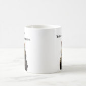 ローブおもしろいとコーヒーでぶつぶつ言う猫 コーヒーマグカップ (中央)