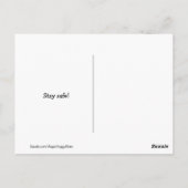 ローブおもしろい検疫ジョークのゴールデンレトリバー ポストカード (裏面)