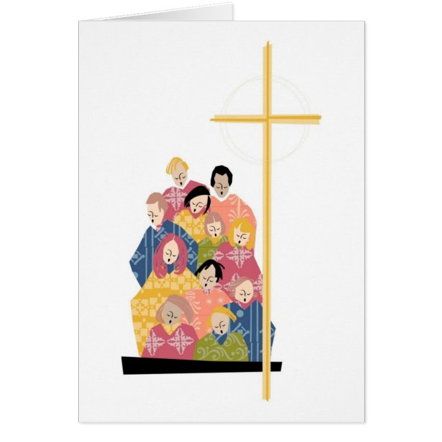 ローブでの聖歌隊カラフルの練習 (正面)