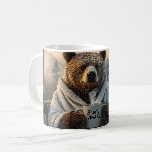 ローブを着たクマのコーヒーマグ コーヒーマグカップ (正面左)