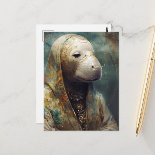 ローブを着た経営者 ポストカード (正面/裏面インサイチュ)