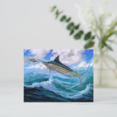 ローブルー飛んでいるマーリン ポストカード (スタンド正面)