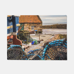 ロープおよびエビ取りかご Pittenweem、スコットランド ドアマット