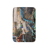 ロープおよびエビ取りかご| Pittenweem、スコットランド バスマット (正面縦)