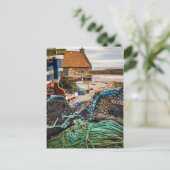 ロープおよびエビ取りかご| Pittenweem、スコットランド ポストカード (スタンド正面)