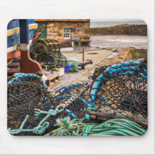 ロープおよびエビ取りかご Pittenweem、スコットランド マウスパッド