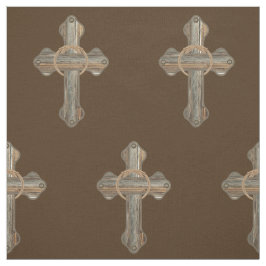 ロープおよびConchosの西部の十字のBarnwood ファブリック