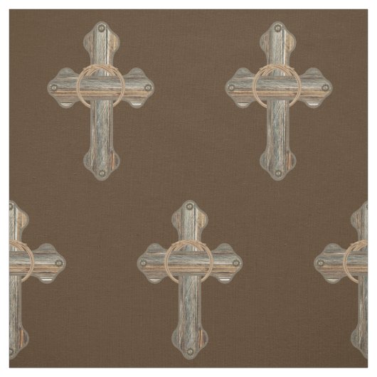 ロープおよびConchosの西部の十字のBarnwood ファブリック (見本)
