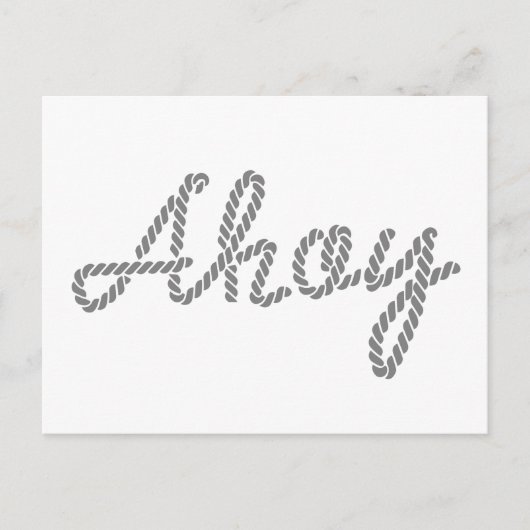 ロープで作ったアホイ ポストカード (正面)