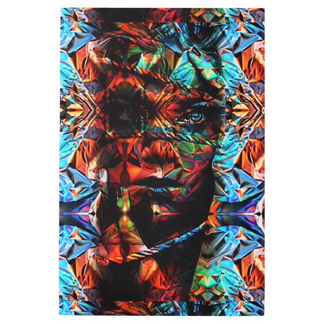 ロープで縛られた美人 メタルプリント (正面)