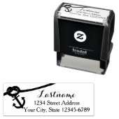 ロープといかりのアド航海のレス セルフインキングスタンプ (インサイチュ)