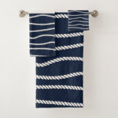 ロープといかりパターン バスタオルセット (インサイチュ)