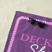 ロープといかりピンクデックハンドID402 ビーチタオル (インサイチュ)