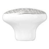 ロープとの白く航海のないかりのデザイン セラミックノブ (側面)