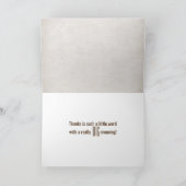 ロープとツタ感謝してい カード (内部)