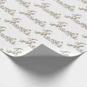 ロープとツタ感謝してい ラッピングペーパー (角)