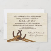 ロープと蹄鉄の日付の保存 セーブザデート (裏面)