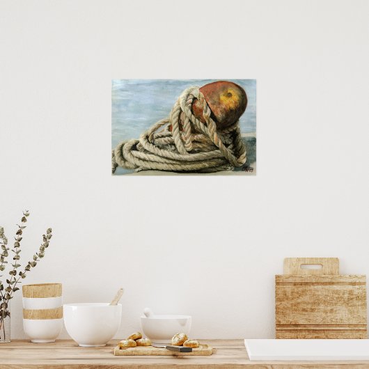 ロープと錆び ポスター (キッチン)