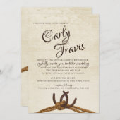 ロープと馬結婚靴 招待状 (正面/裏面)