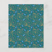 ロープなげんスパーブランドのサンゴティール(緑がかった色)スクラップブック紙 (正面)