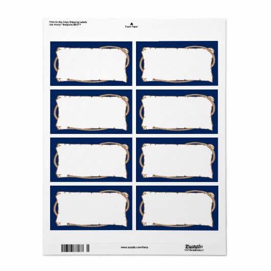 ロープのパーティーの名札が付いている西部のラベル ラベル (フルシート)