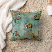 ロープのボーダーを持つ西部の枕ロデオのイベント クッション (ブランケット)