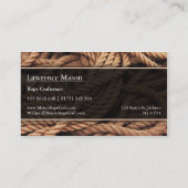 ロープのマクロ写真 – ロープクラフト – 名刺 (裏面)