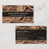 ロープのマクロ写真 – ロープクラフト – 名刺 (正面/裏面)