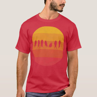 ロープの上の鳥 Tシャツ